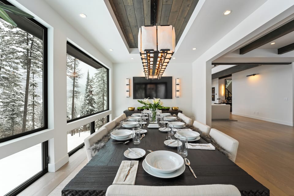 Dining in a winter wonderland | Main Level