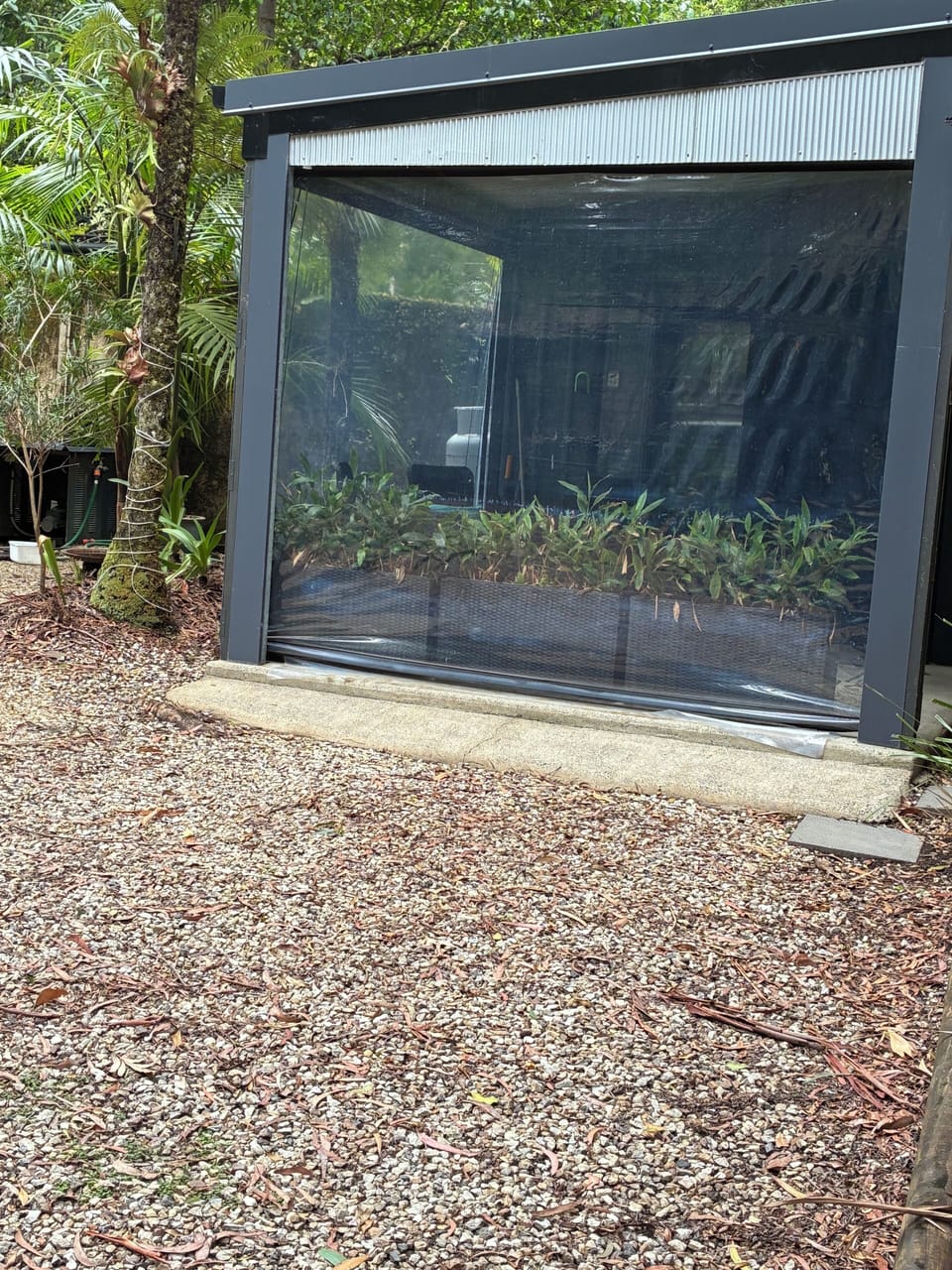 Outside parking area