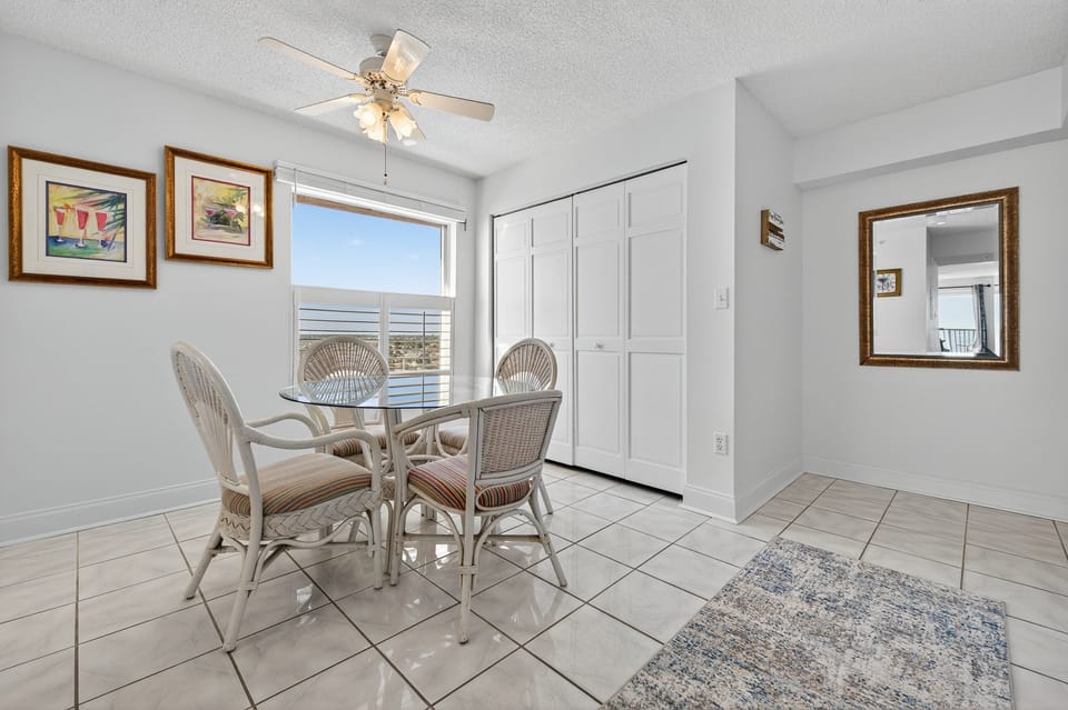 Why dine out when you can eat meals at the ocean view dining room