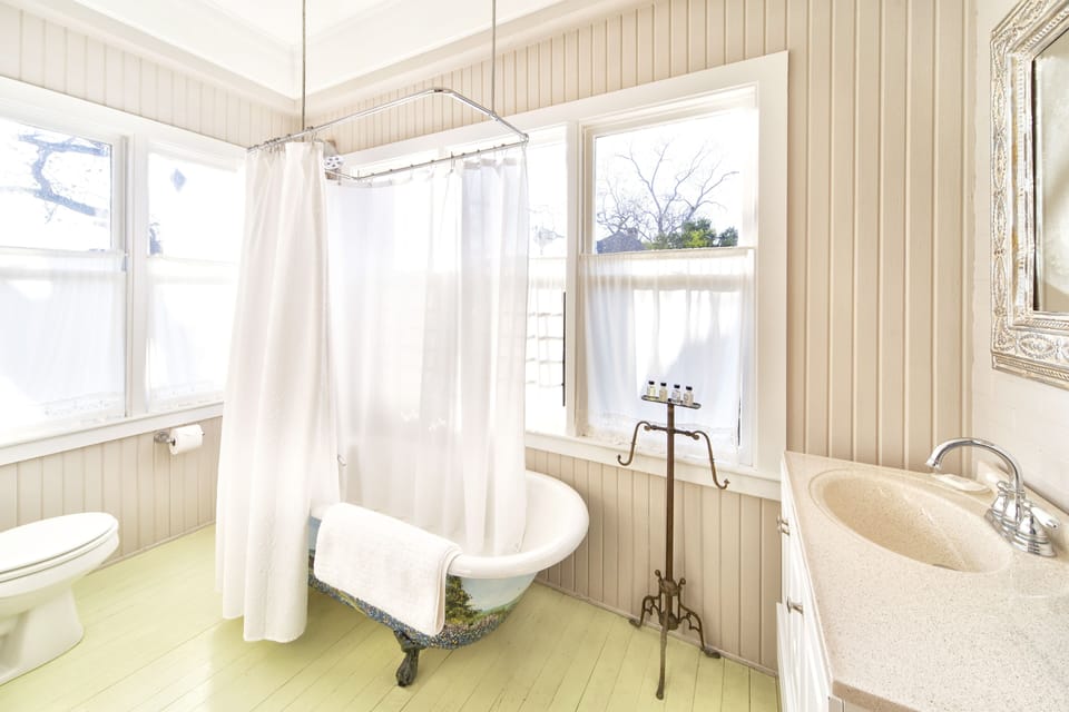 Room, Private Bathroom (Bluebonnet Room) | Bathroom | Designer toiletries, hair dryer, towels, soap