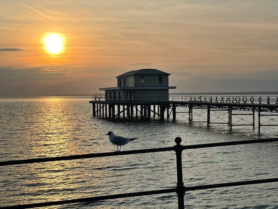 Totland Isle of Wight's Pier at Sunset 