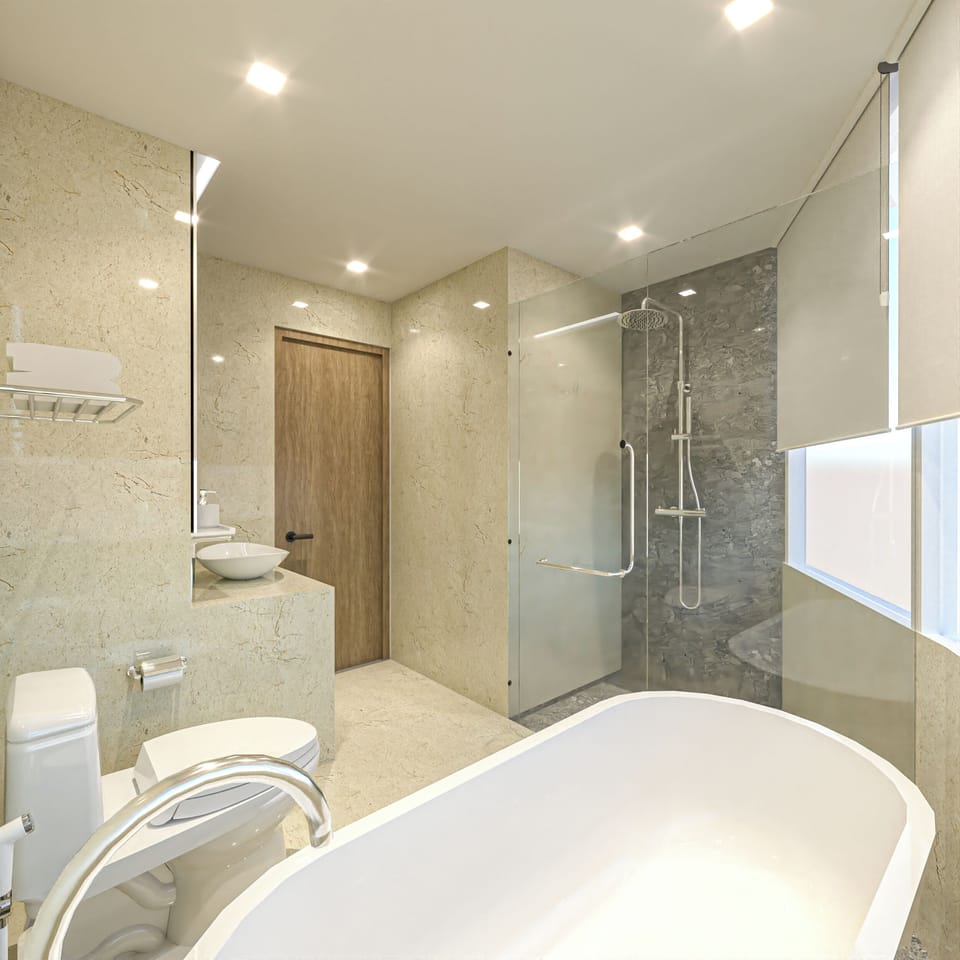 Presidential Suite | Bathroom | Free toiletries, hair dryer, slippers, towels