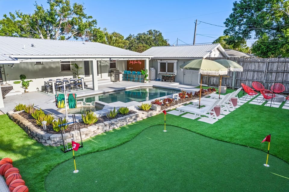 Putt-putt and other fun-filled games await beside the pool—where excitement and relaxation go hand in hand!