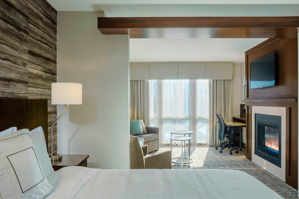 Premium bedding, down comforters, pillowtop beds, desk