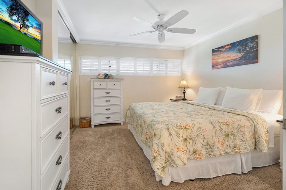 Comfortable bedroom.