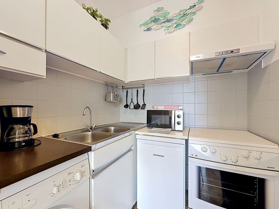 Kitchen Appliance, Kitchen, Countertop, Major Appliance, Kitchen Stove, Flooring, Interior Design, Cabinetry, Kitchen Sink, Stove