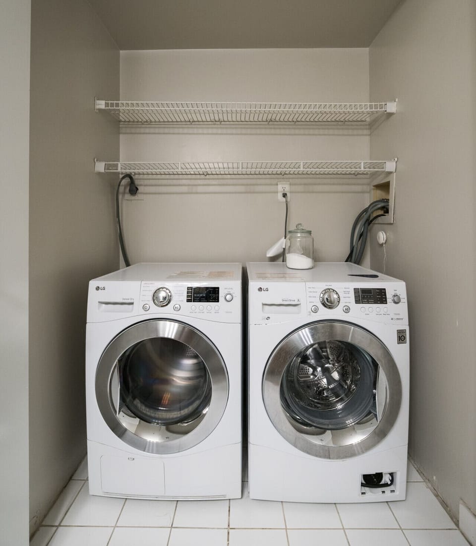 In-Unit washer and dryer for your convenience