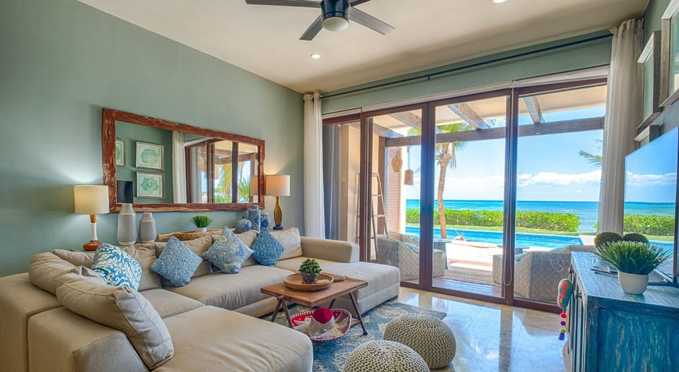 Living Area with Amazing Ocean Views