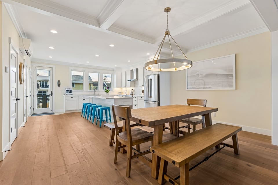 Open concept dining area