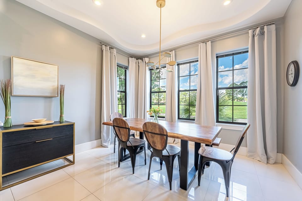 Dining Area Overlooking the Golf Course