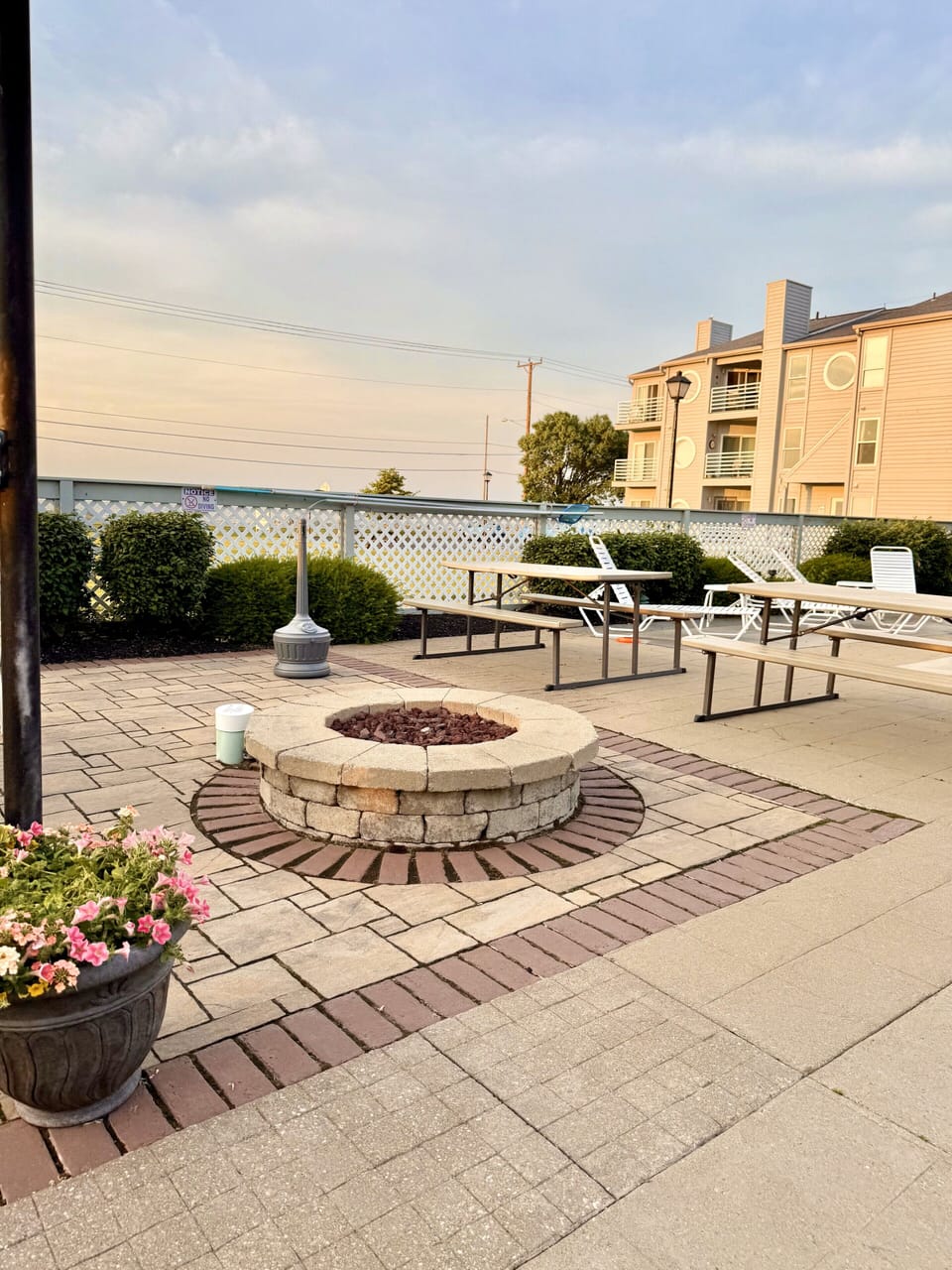 Enjoy a relaxing night by the fire pit