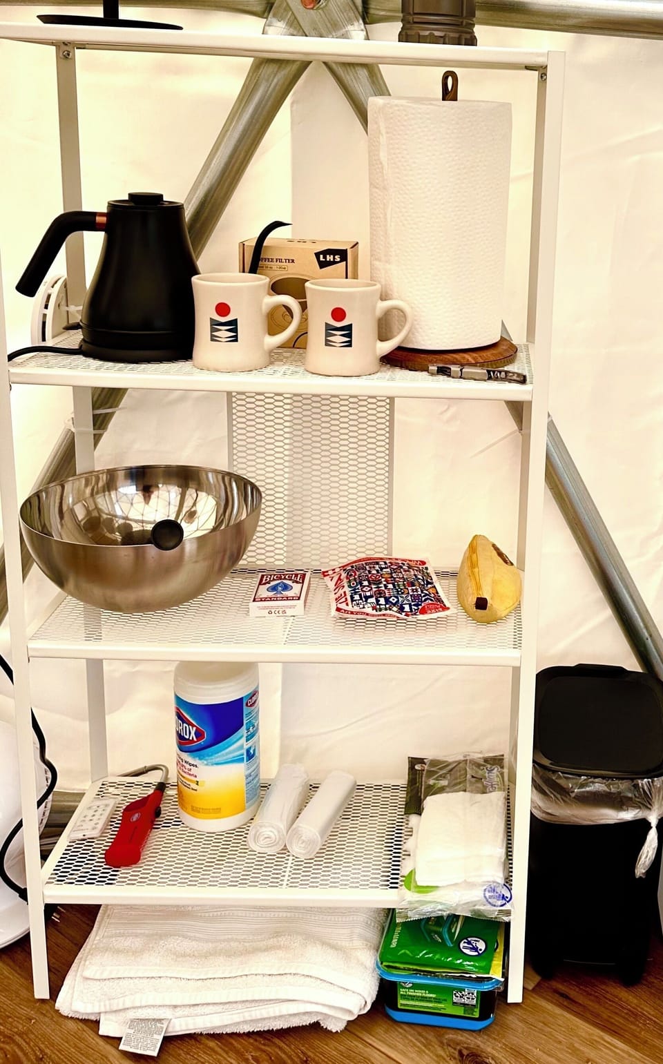 We provide some supplies! See overview of dome for details