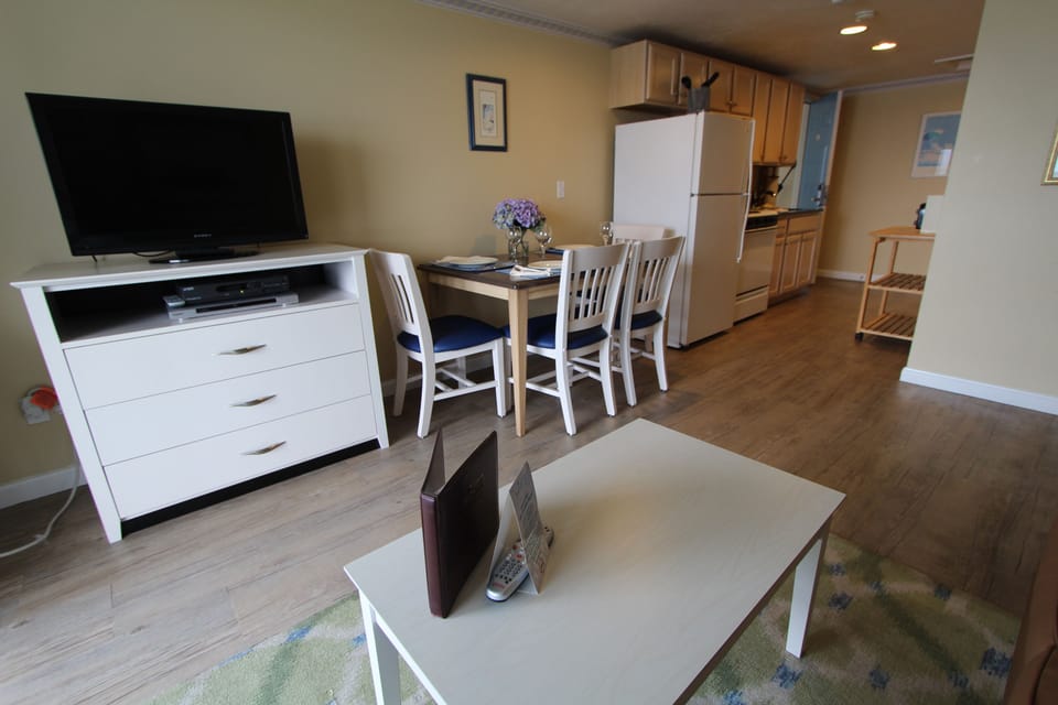 Apartment, 1 Bedroom | Living area | Flat-screen TV, DVD player