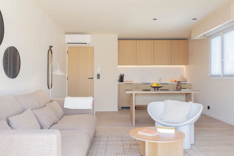 Spacious open-plan layout connecting the lounge and kitchen—perfect for socializing or relaxing after a day out.
