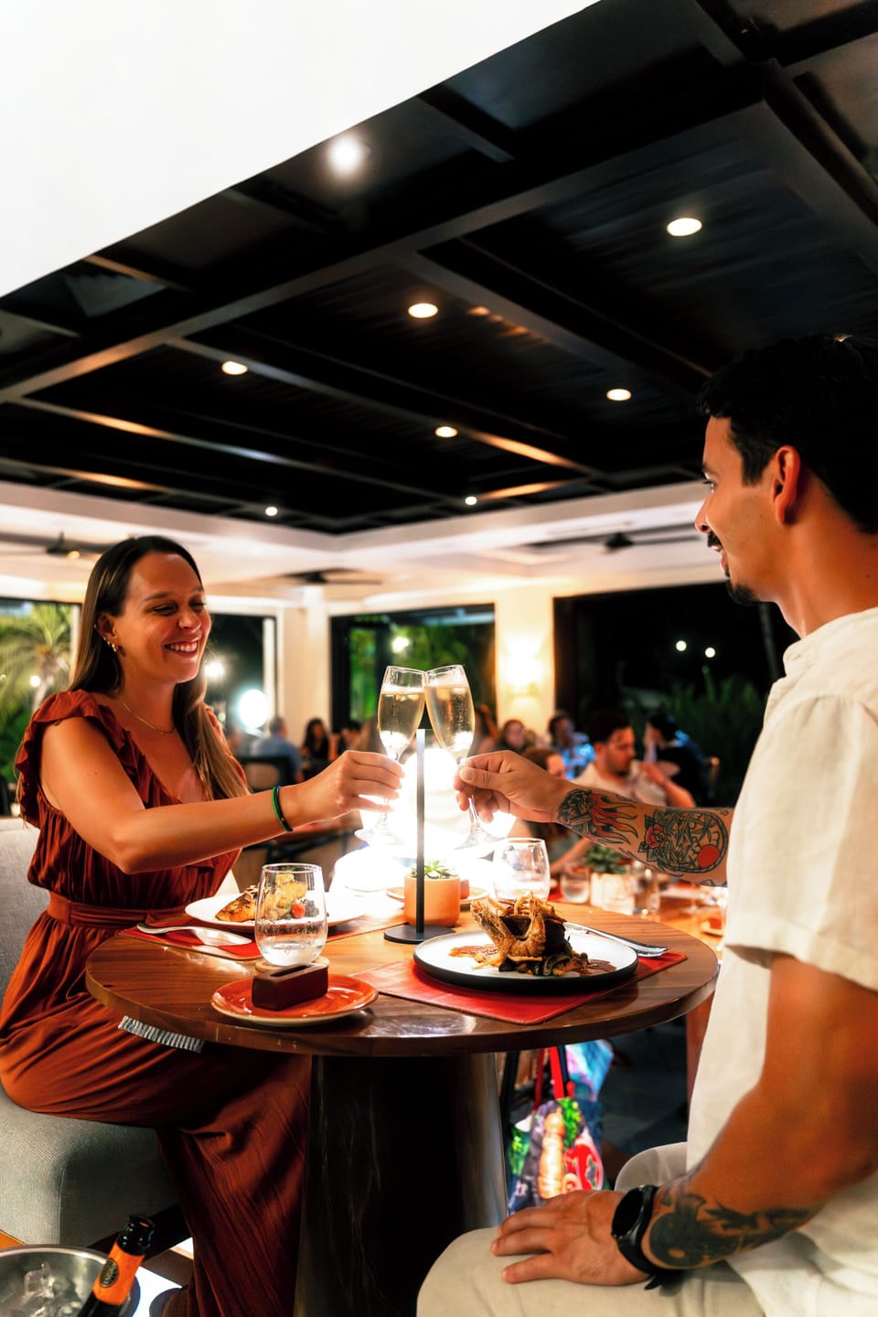 Couples dining