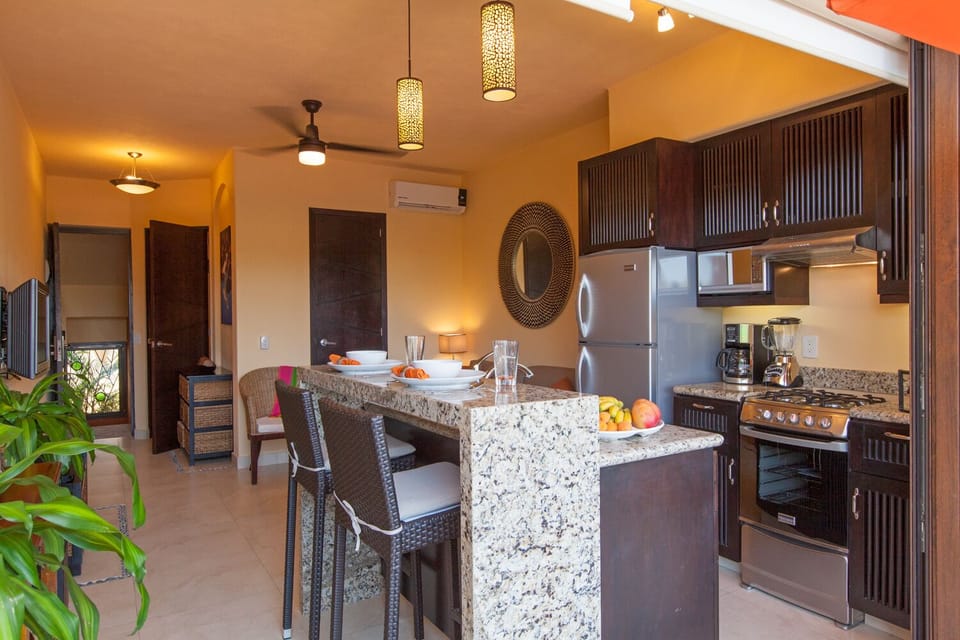 Family Villa, Multiple Beds, Balcony, City View | Private kitchen