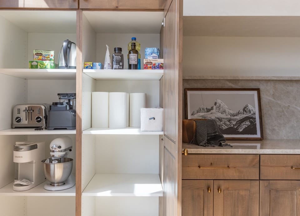 Extra amenities like a kitchen aid and blender will make your stay unforgettable