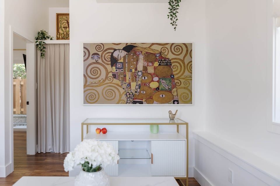 Living Room with 65" Frame TV