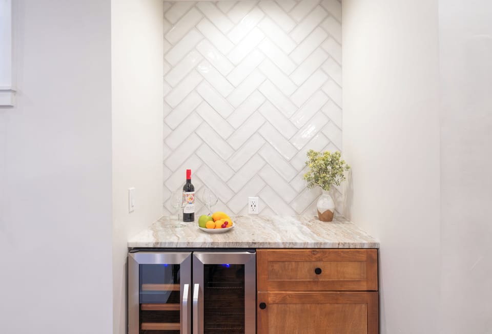 Wine Refrigerator and Bar | Main Level