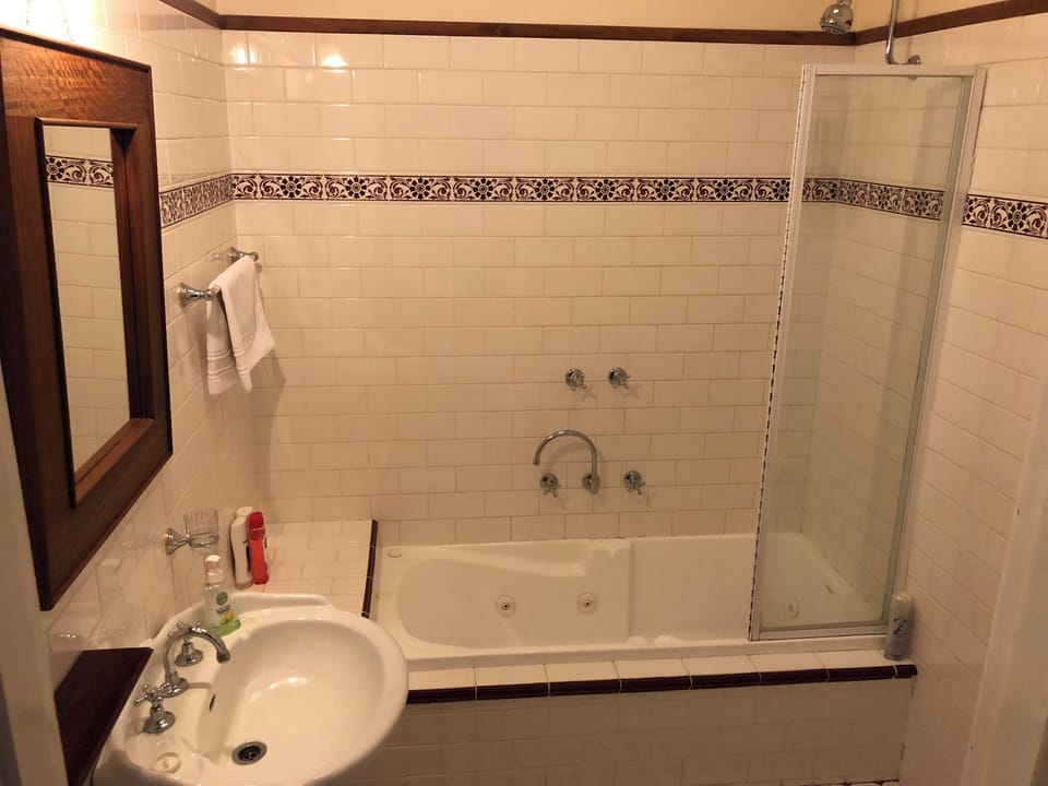Deluxe Double Room, Garden View | Bathroom | Free toiletries, hair dryer, towels, soap