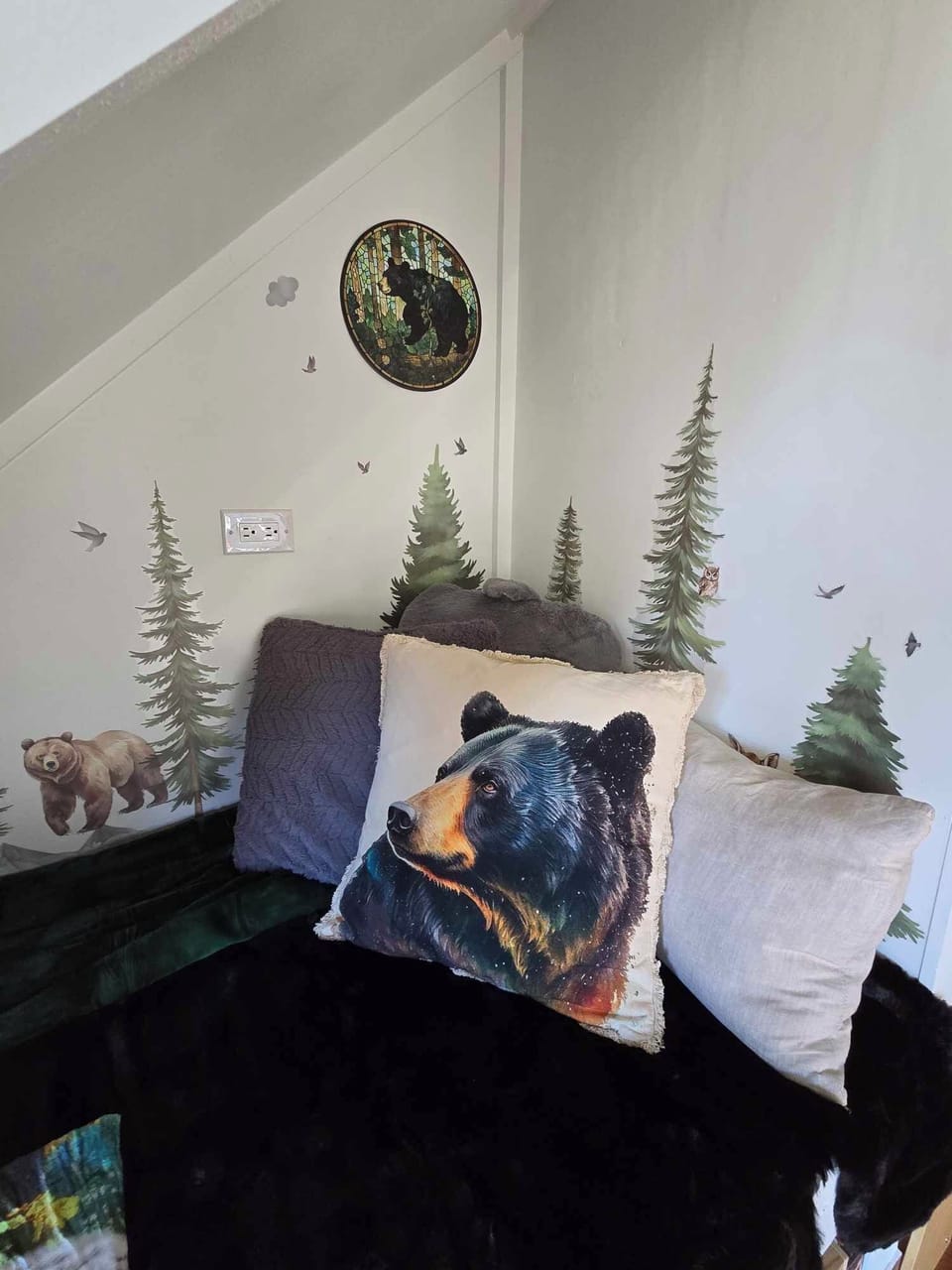 Cozy pillows to relax on while reading a book