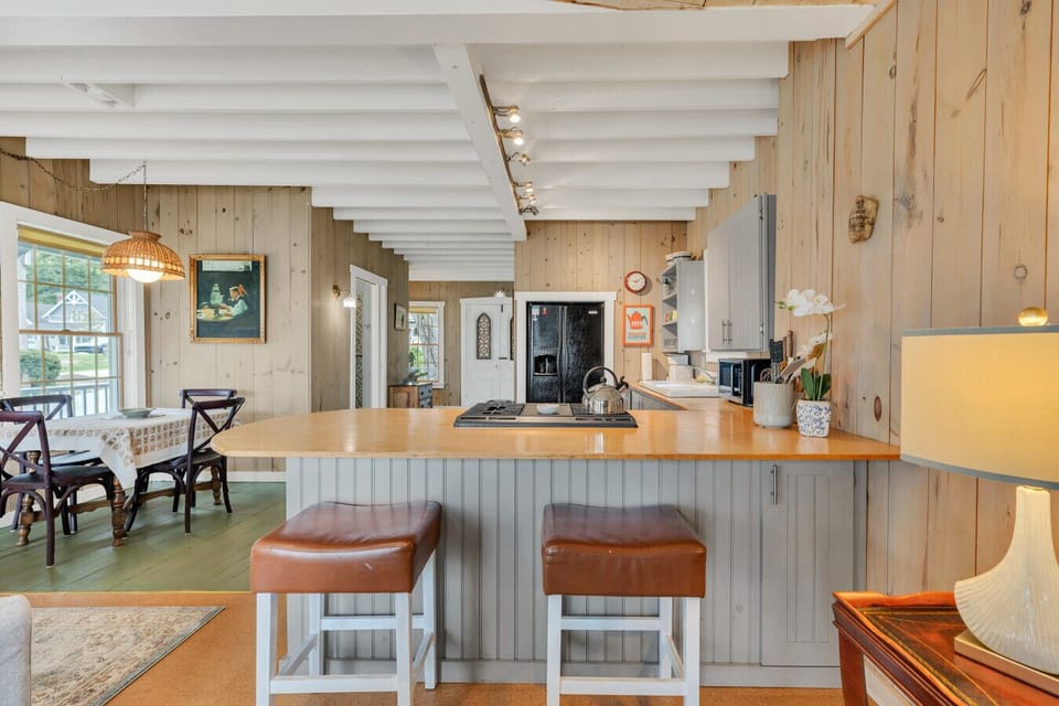 Open concept kitchen and dining