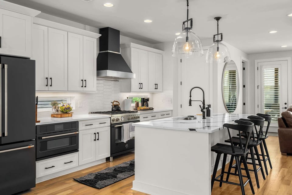 Level Two: Fully Stocked Gourmet Kitchen w/Island