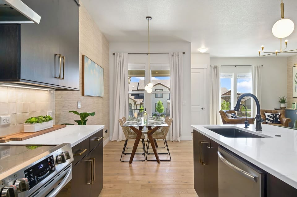 Townhome, Multiple Beds, Fireplace, Garden View (6242 Vernazza Way (Unit 2)) | Private kitchen | Fridge, microwave, oven, stovetop