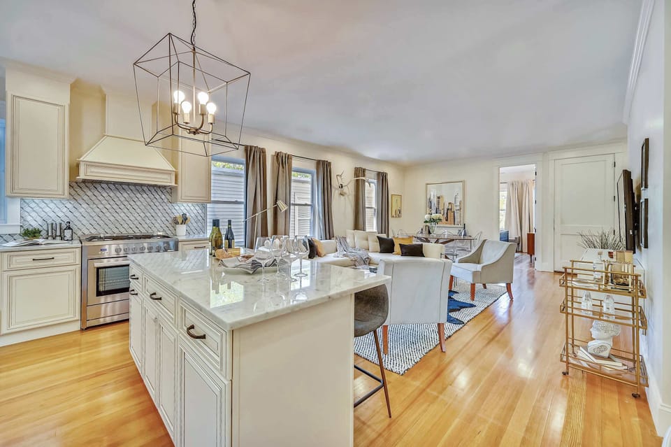Open Concept Chef's Kitchen | Fully Stocked | Open to Dining | Second or Third Floor
