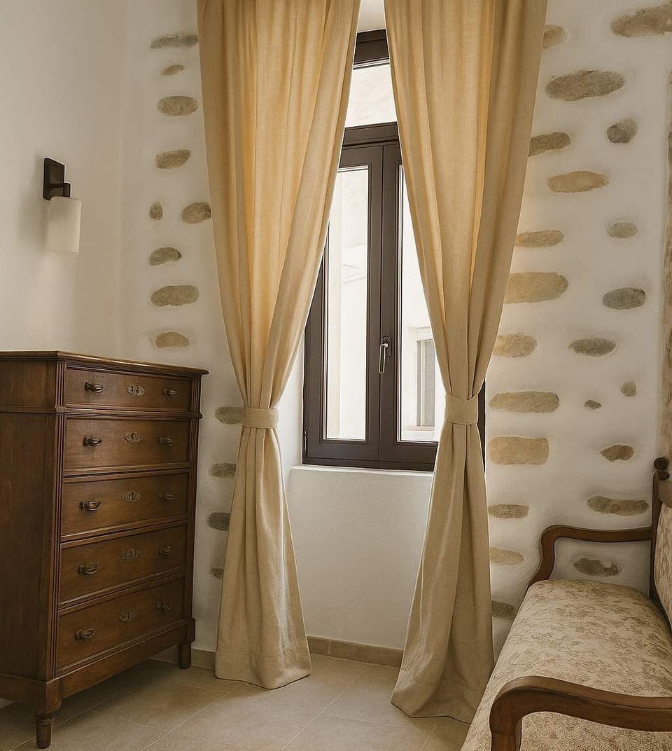 Cozy Seating Corner – Warm ambiance with a touch of rustic charm.