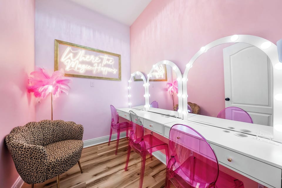 A vanity space made for mornings, glam, and a little me-time.