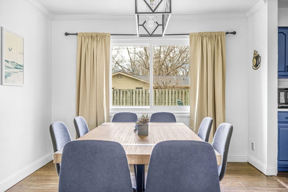 Gather, dine, and make memories in this bright and welcoming dining space.