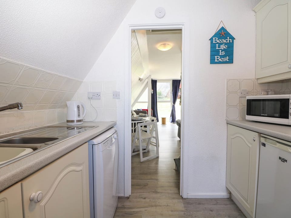Fridge, microwave, dishwasher, toaster