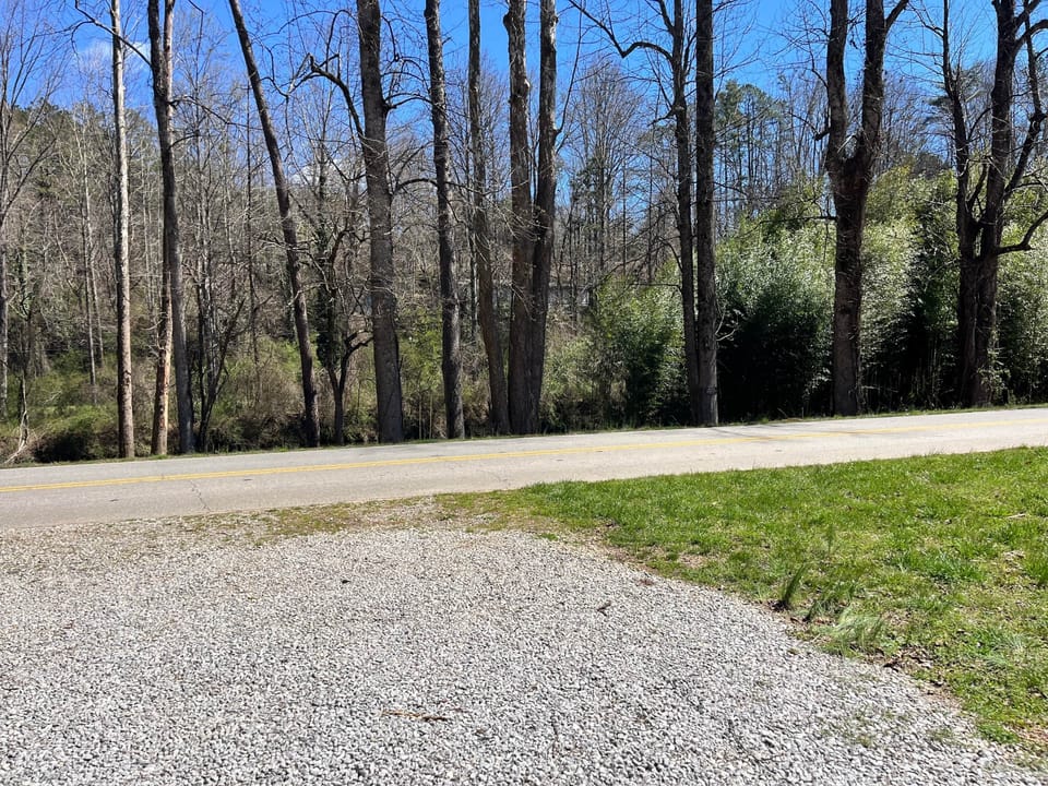Road from driveway
