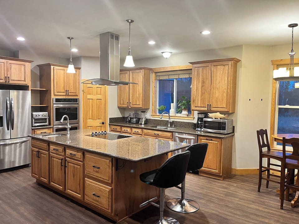 Two convection ovens.