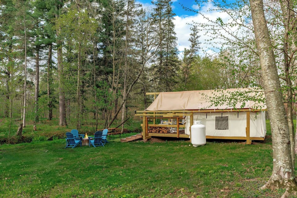 Glamping Tent View