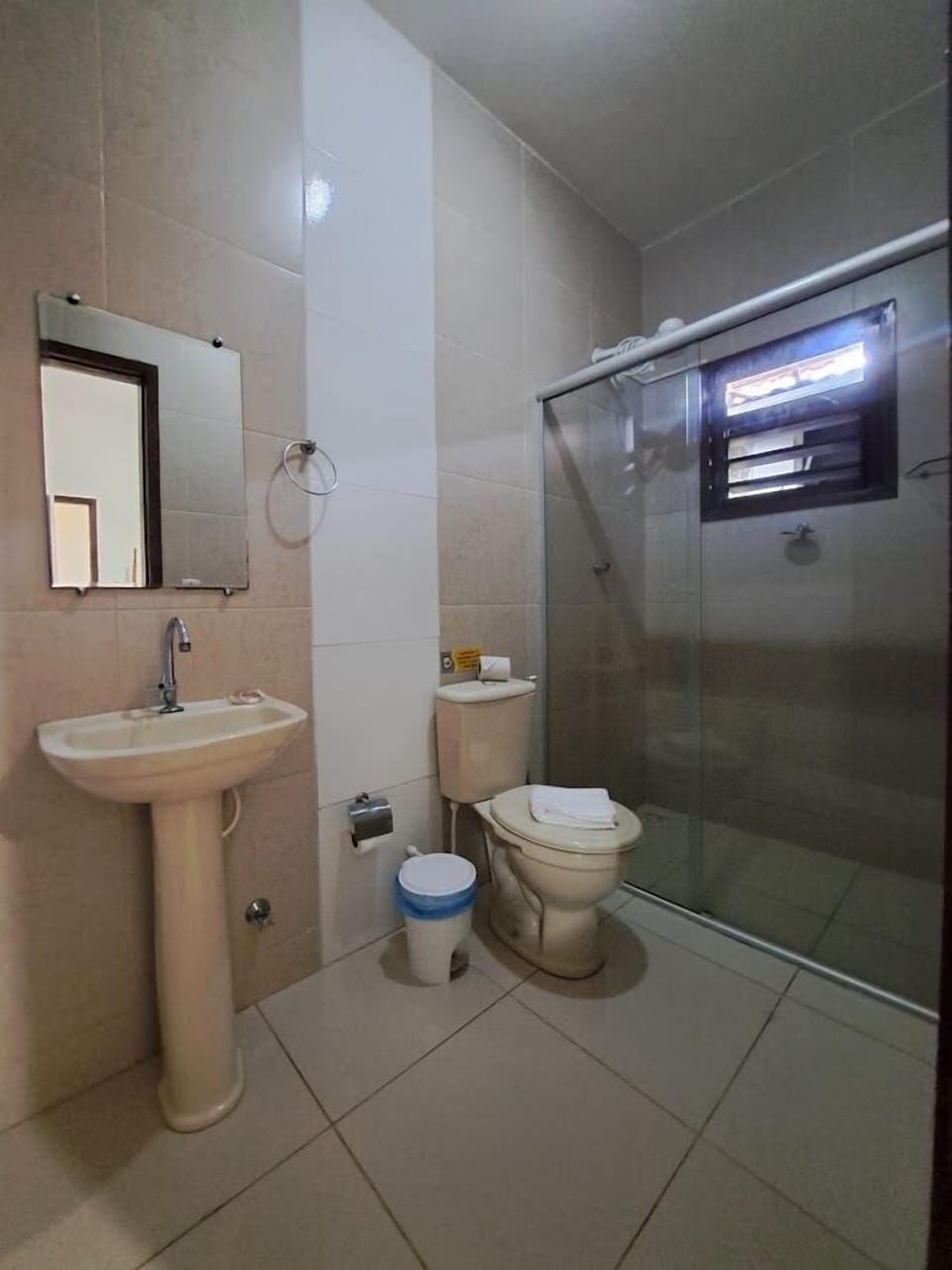 Comfort Double Room | Bathroom | Shower, towels, soap, toilet paper