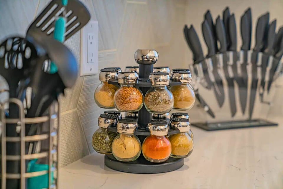 Flavor at your fingertips, neatly arranged