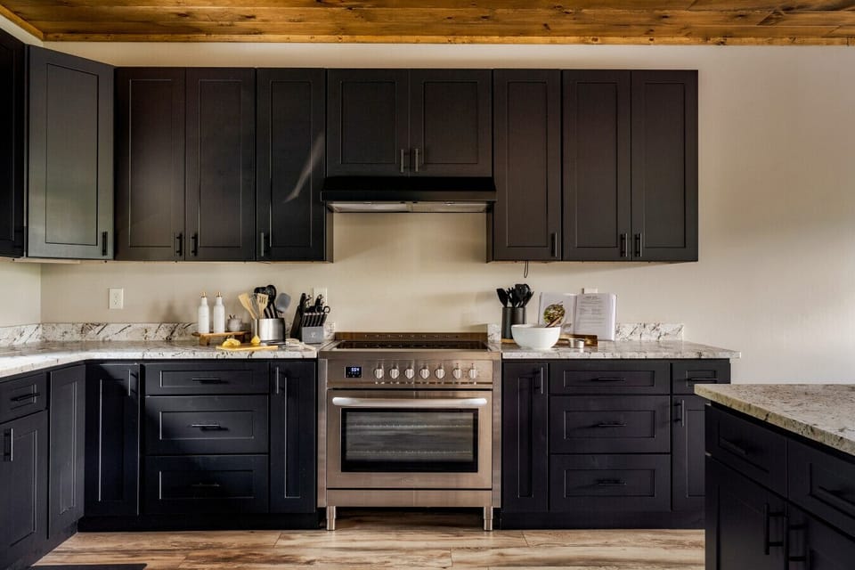 A kitchen ready for you to cook meals!