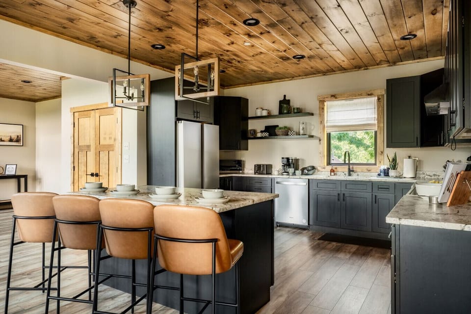 A fully stocked kitchen with everything you could need!