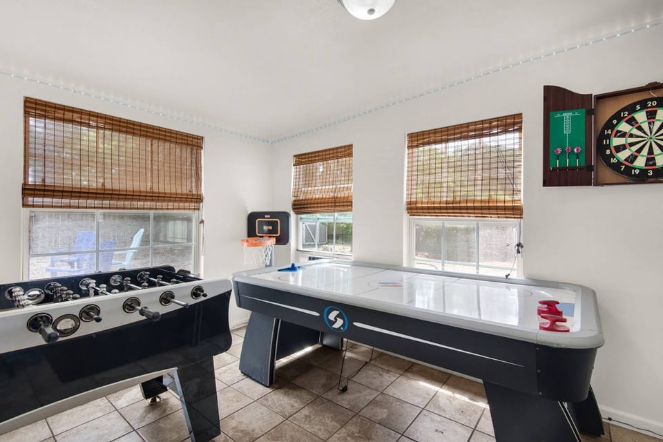 The game room is sure to be the main attraction at this home