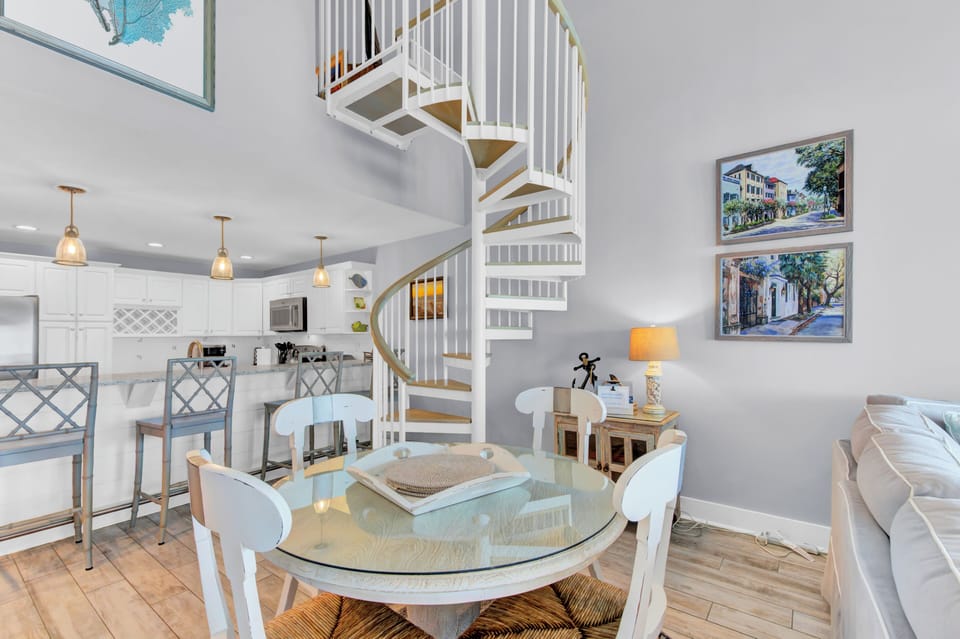 Spiral staircase.