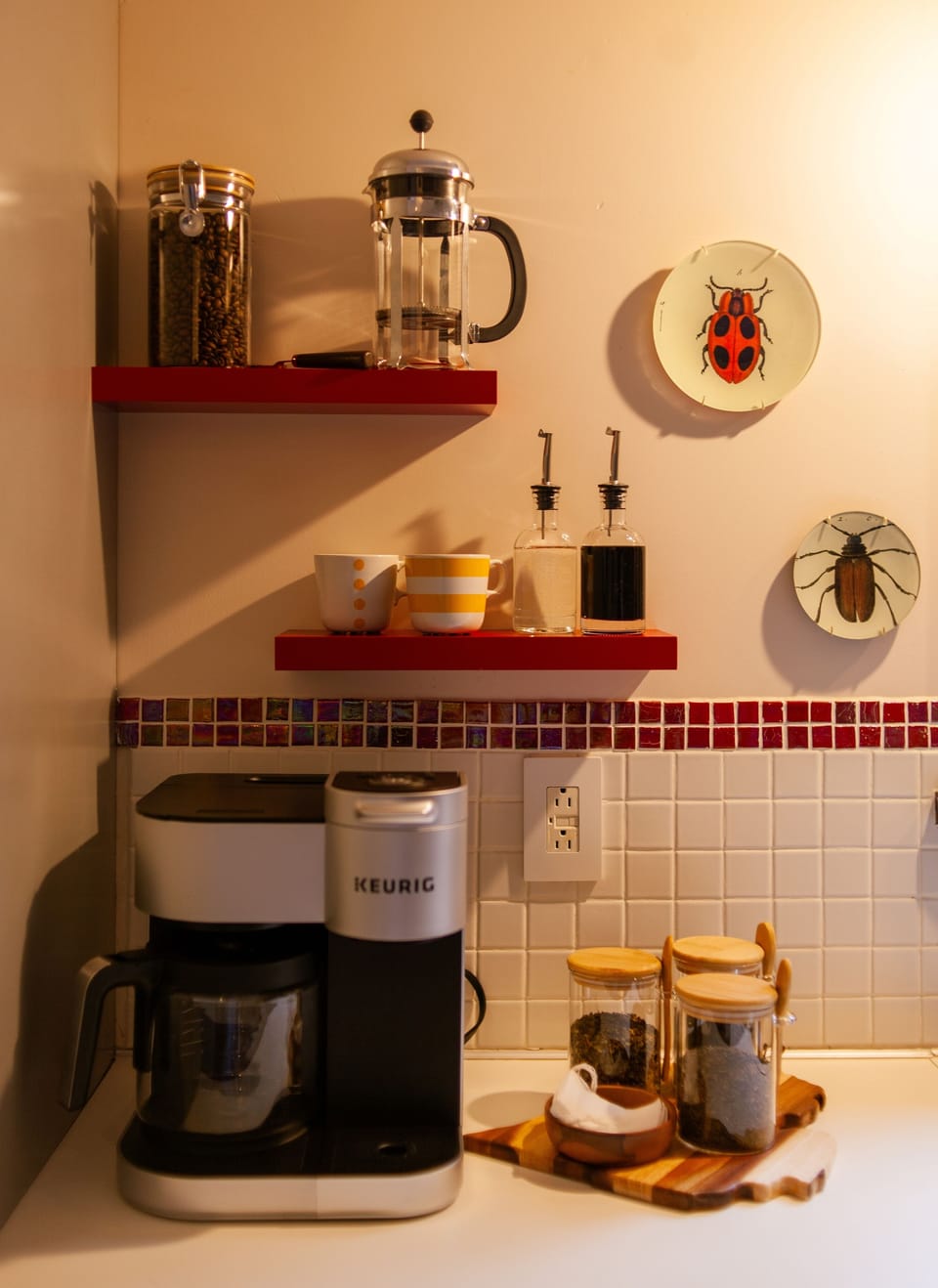 Enjoy local coffee and tea any time of the day!