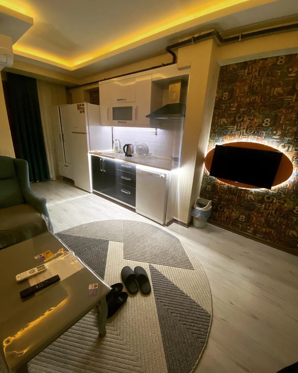 Standard Apartment, Balcony, City View | Living area | 31-inch LCD TV with satellite channels