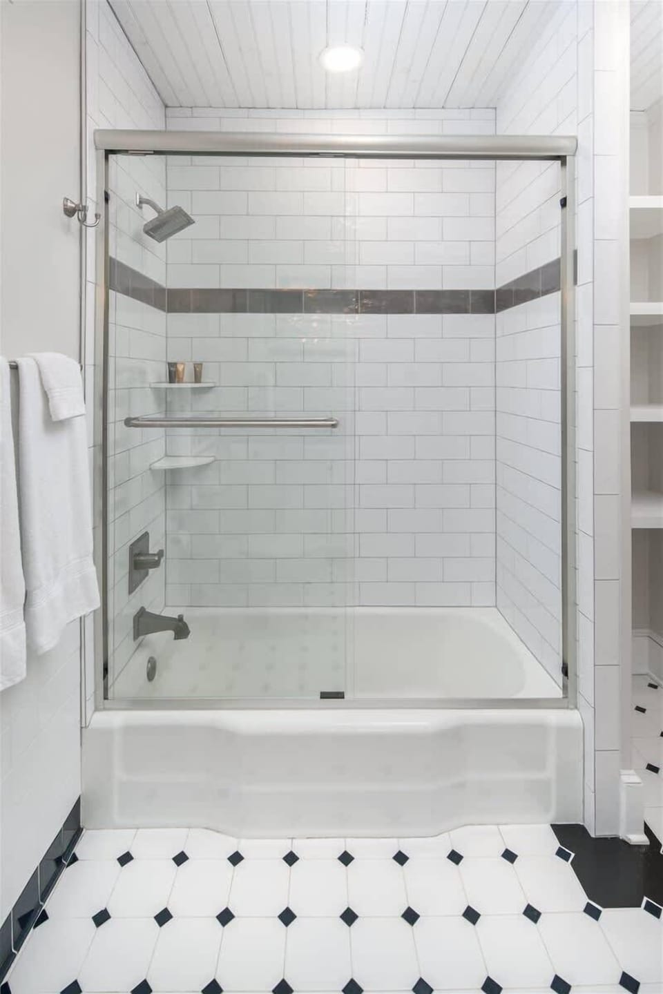 Combination tub/shower.