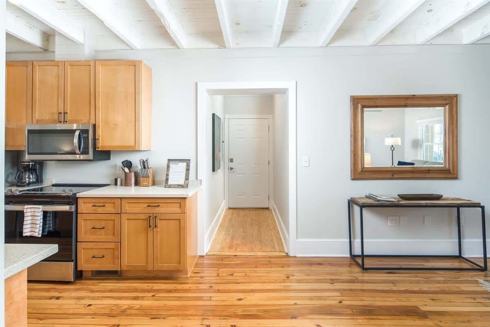 Wood floors.