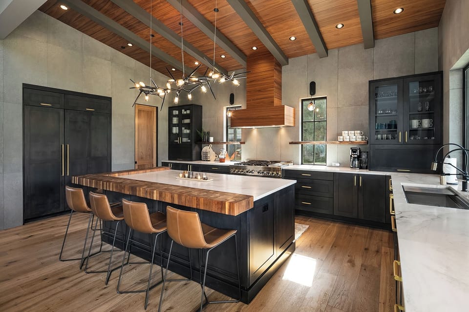 Living the Dream: - Fully stocked kitchen with Jenn-Air appliances.