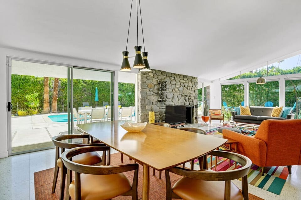 This is your view from the dining area indoors