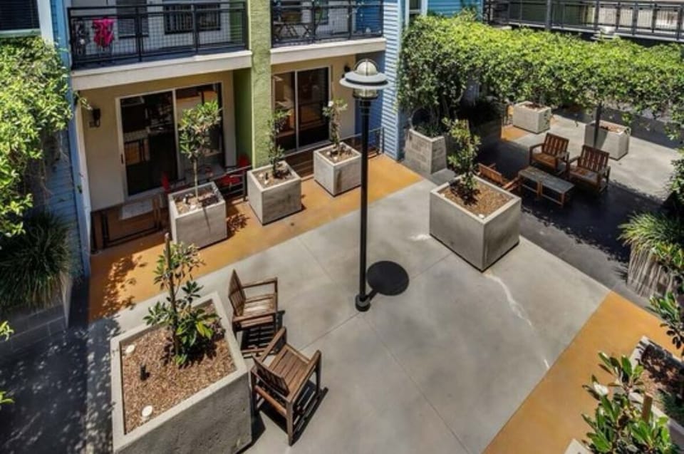 Recreation area with full sitting area, and barbeque grill to enjoy!