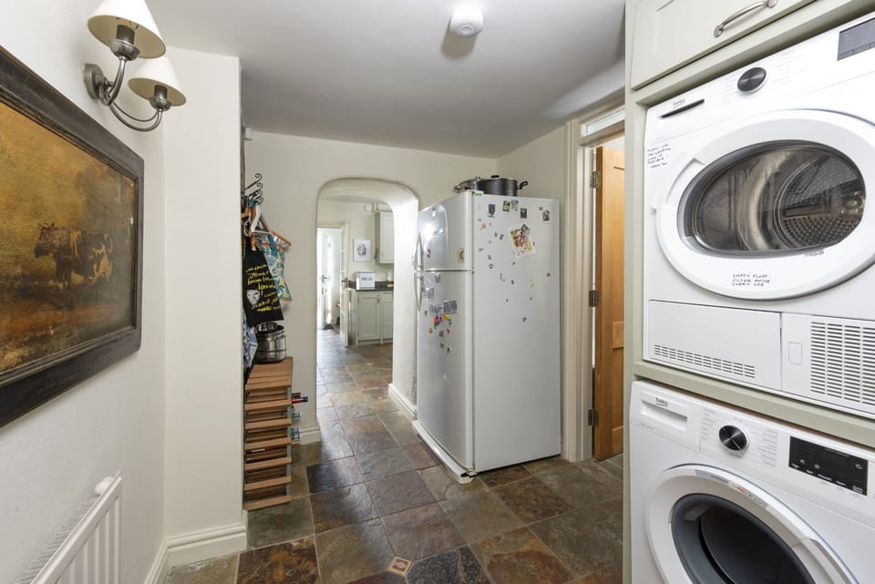 Sparnal Stitch and the Annexe, Rock. Ground floor: There is also a utility area with a fridge/freezer, washing machine and tumble dryer